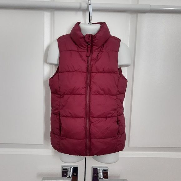 Burgundy Puffer Vest - Picture 3 of 4